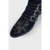 Susanna navy blue ankle boots