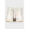 Limited Edition Multicolor by Takashi Murakami leather sneakers