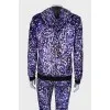 Velor suit with print