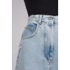 Back embroidered jeans with tag