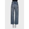 Blue palazzo jeans with tag