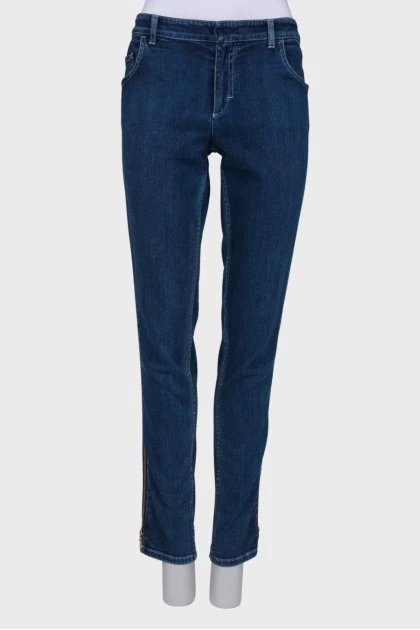 Side zip jeans