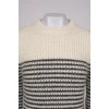Knitted striped sweater