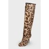 Leopard pony boots