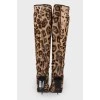 Leopard pony boots