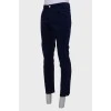 Men's blue corduroy trousers