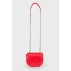 Red bag with keychain