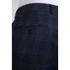 Checked wool suit for men