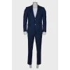 Men's navy blue suit