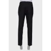 Wool classic trousers for men