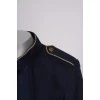 Blue jacket with gold cuffs