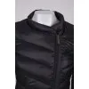 Black jacket with asymmetric closure