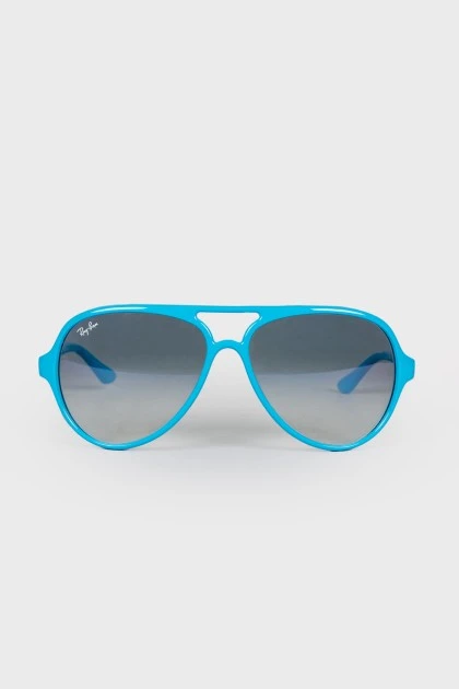 Blue frame sunglasses