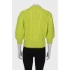 Lime wool sweater