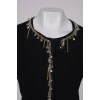 Cardigan with chain and decor