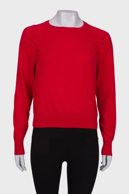 Red wool jumper