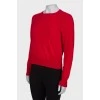 Red wool jumper