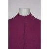 Men's purple zip-up sweater