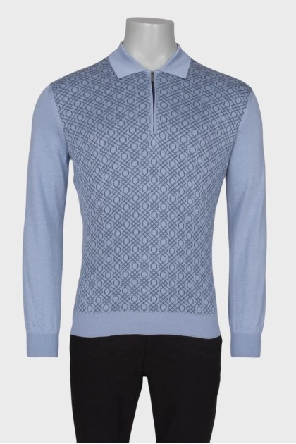 Men's polo with a pattern