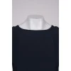 Navy blue puff sleeve dress