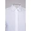 White shirt with tie cuffs