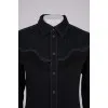 Black fringed shirt