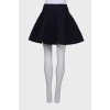 Wool navy blue skirt