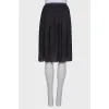 Charcoal Pleated Skirt ChangeClear