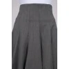 High waisted wool skirt