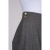 Gray wrap skirt
