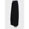 Pleated maxi skirt with belt