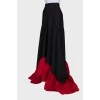 Vintage maxi skirt with ruffles