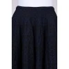 Black skirt with textile pattern