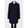 Wool dark blue coat