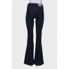 Navy blue flare jeans
