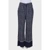 Loose print trousers