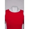 Off shoulder red dress