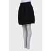 Woolen black wrap skirt