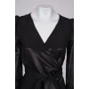 Silk black wrap dress