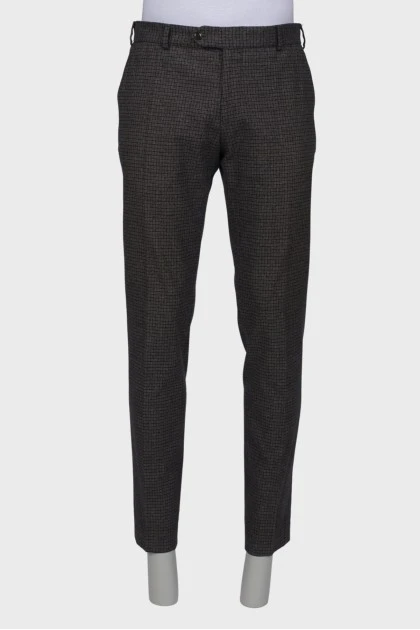 Men's checkered trousers