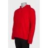 Men's wool sweater with zip at the bottom