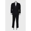 Men's double-breasted wool suit