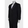Men's double-breasted wool suit