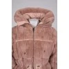 Combined insulated pink jacket