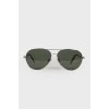Green aviator Sunglasses