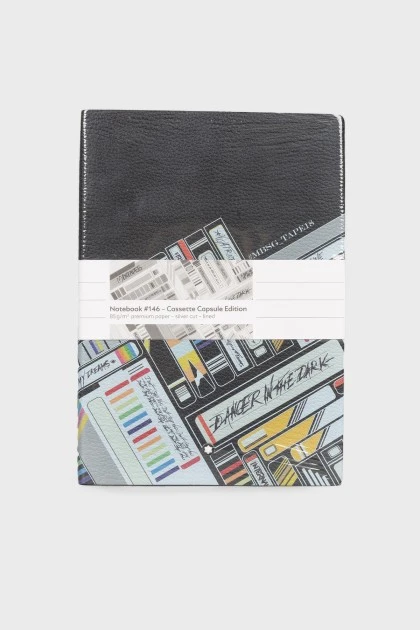 Cassette Capsule Edition notebook with tag