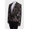 Blazer with lace, with tag