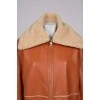 Sheepskin coat made of eco-leather