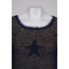 Golden sweater with stars