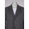 Men's gray wool coat